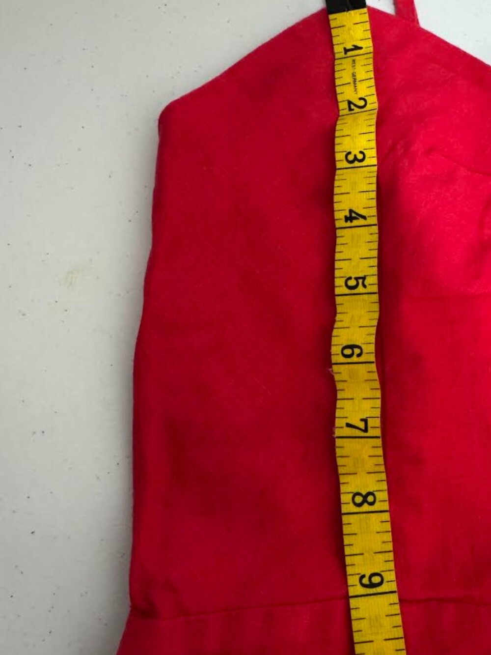 GAP Women’s Red Linen Blend Spaghetti Strap Fit & Flare Dress Size  XS - Picture 5 of 9